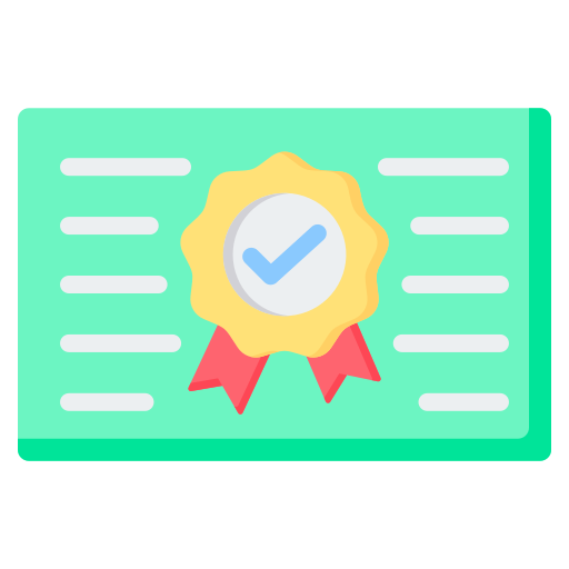 certificación icono gratis