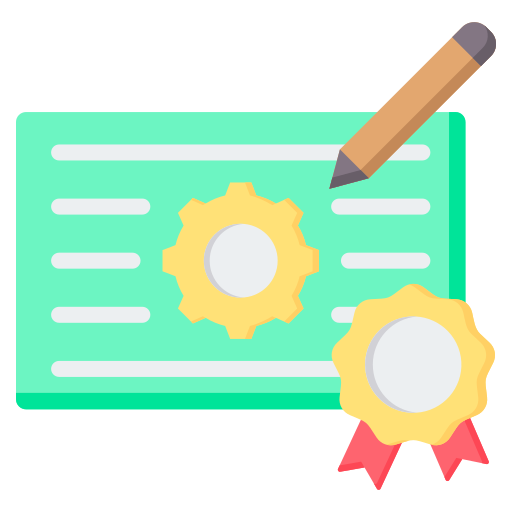 certificación icono gratis