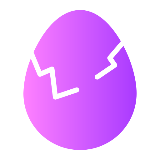 Cracked egg Generic gradient fill icon