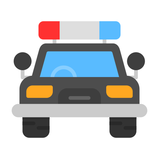 Police Car Generic color fill icon