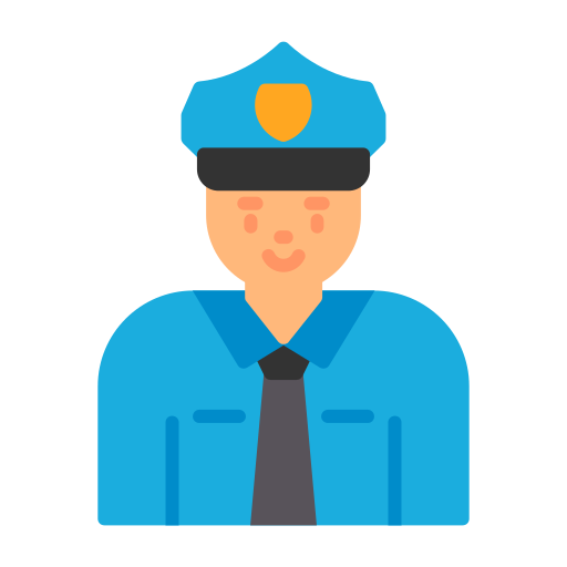 policía icono gratis