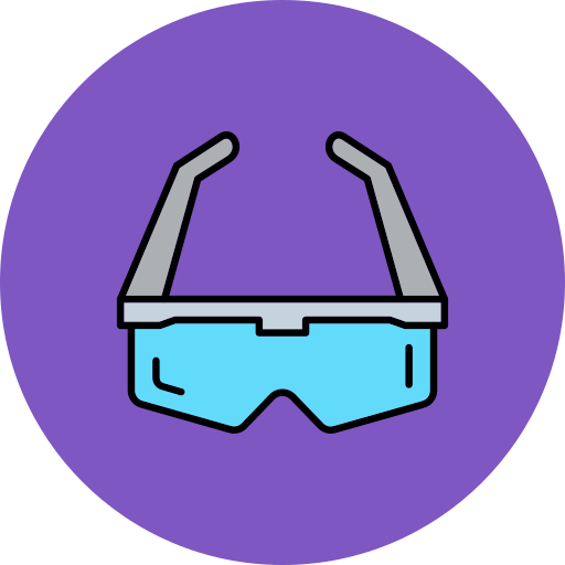 lentes de seguridad icono gratis