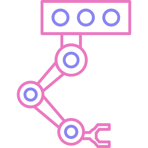 robot industrial icono gratis