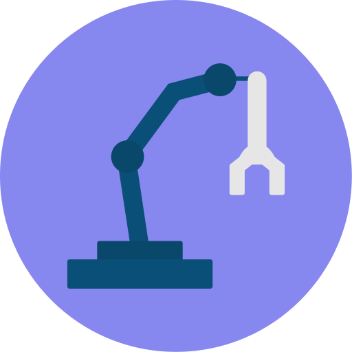 Robotic arm Generic color fill icon