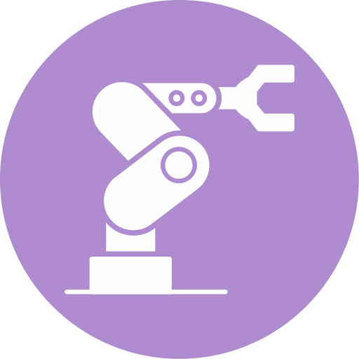 robot industrial icono gratis