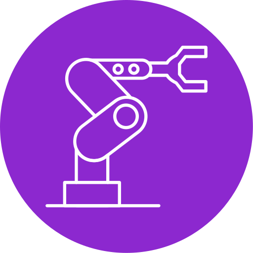 robot industrial icono gratis