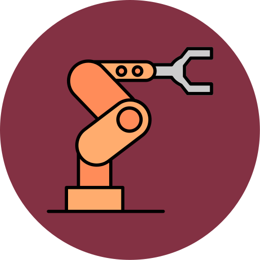 robot industrial icono gratis