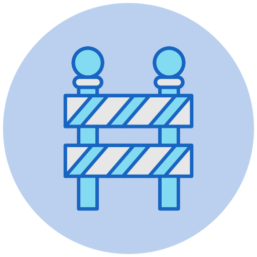 barrera icono gratis