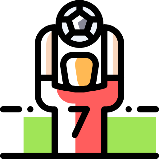 jugador de fútbol icono gratis