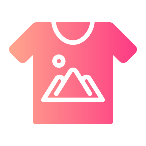 Tshirt Generic gradient fill icon