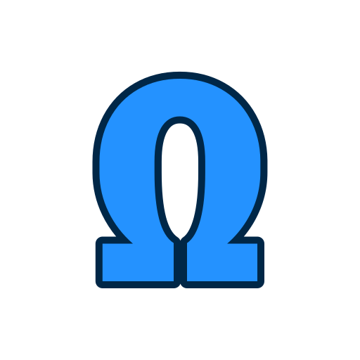 omega icono gratis