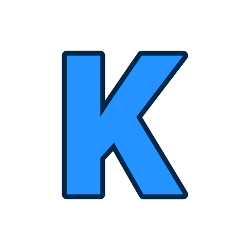 Letter k Generic color lineal-color icon