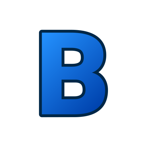 Letter B Generic Gradient Lineal-color Icon