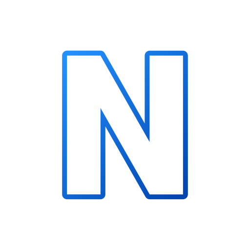 Letter N Generic gradient outline icon