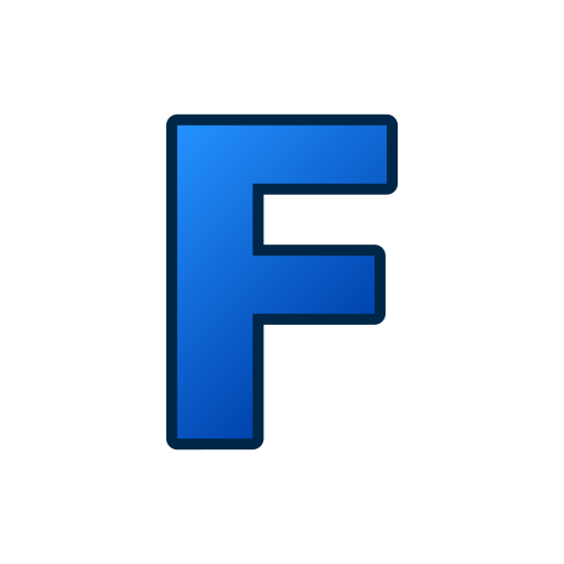 Letter f - Free education icons