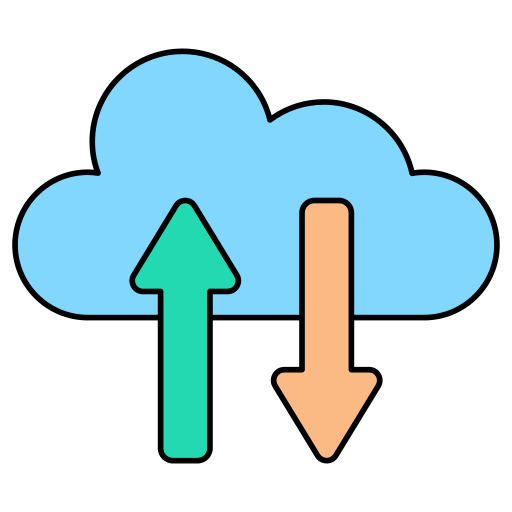 transferencia de datos icono gratis