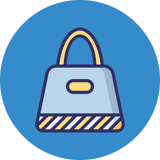 bolso de mano icono gratis