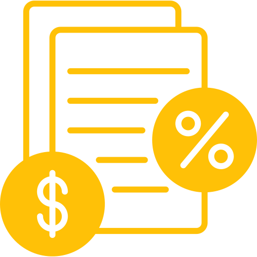 Impostos ícones de negócios e finanças grátis