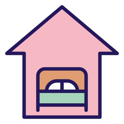 Double bed Generic color lineal-color icon