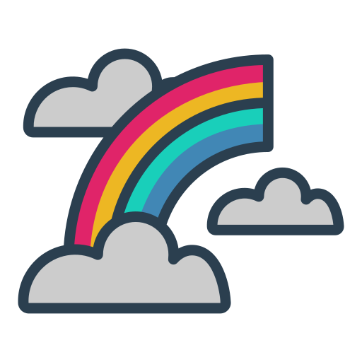 arco iris icono gratis