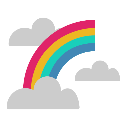 arco iris icono gratis