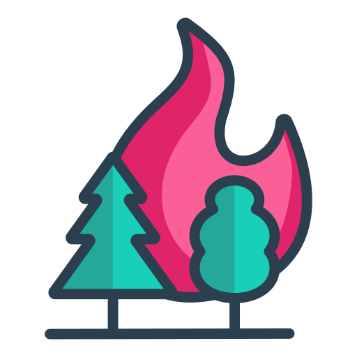 arbol ardiente icono gratis