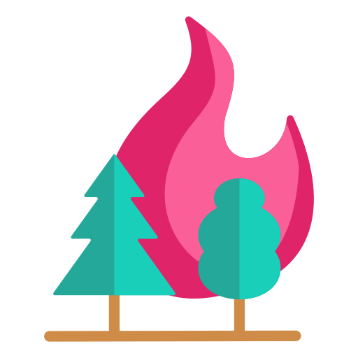 arbol ardiente icono gratis