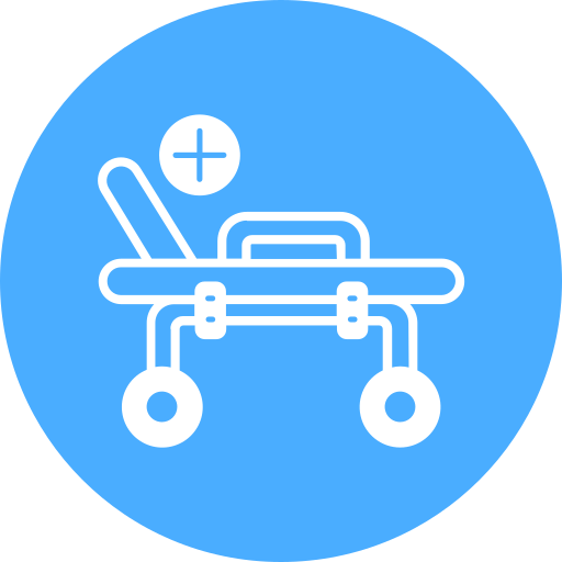 cama de hospital icono gratis