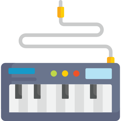 Electric keyboard free icon