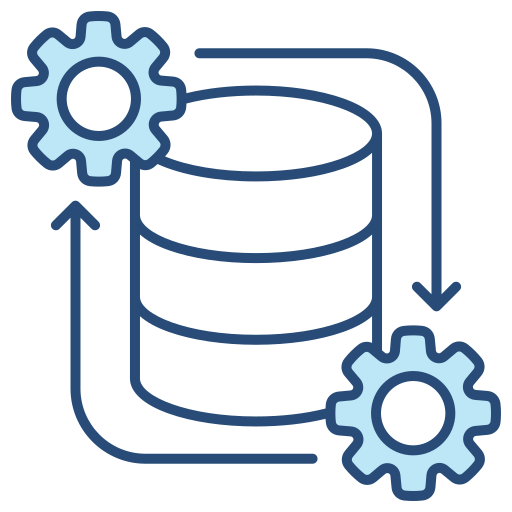 procesamiento de datos icono gratis