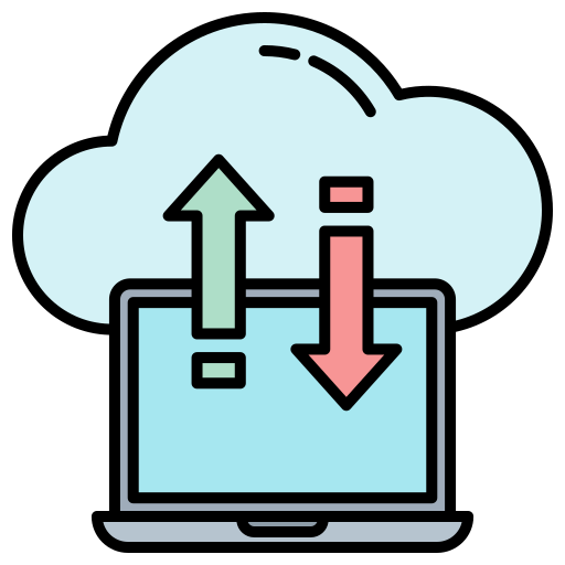 computación en la nube icono gratis