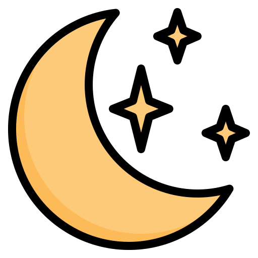 Moon Generic color lineal-color icon