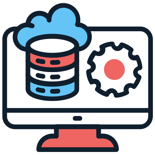base de datos en la nube icono gratis