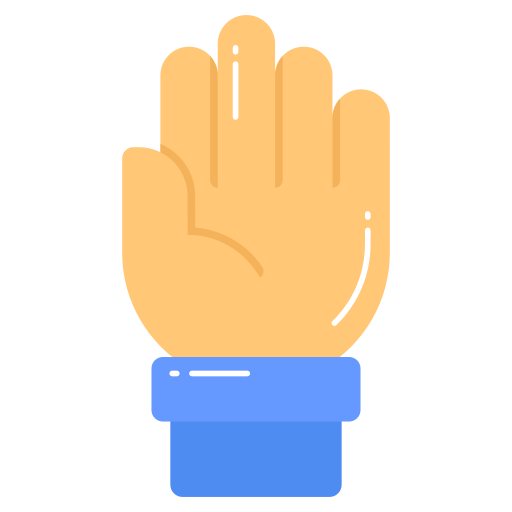 Raise hand - Free hands and gestures icons