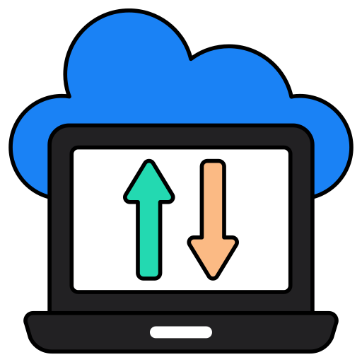 transferencia de datos icono gratis