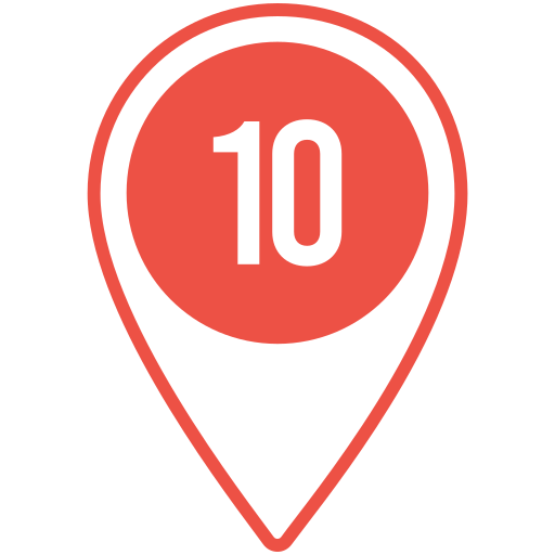 numero 10 icono gratis