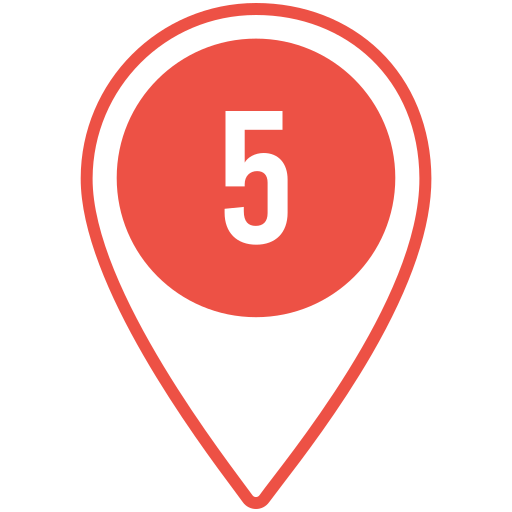 número 5 grátis ícone número 5 grátis ícone
