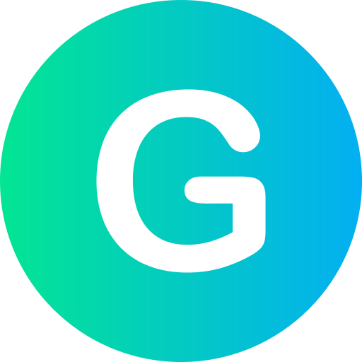 Letter g Generic gradient fill icon