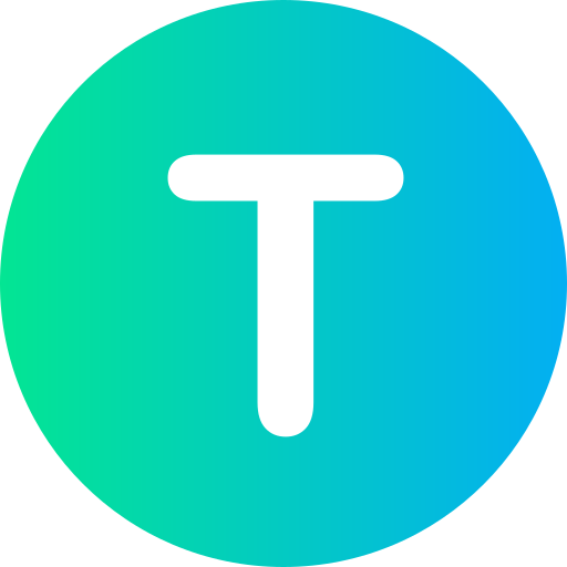 letra t icono gratis