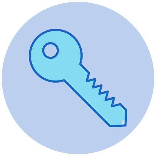 Key Generic color lineal-color icon