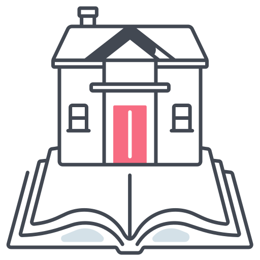 educación en el hogar icono gratis