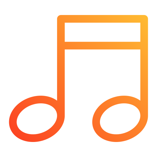 Music note Generic gradient outline icon