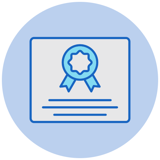 Certificate - free icon