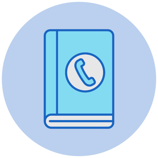 directorio telefónico icono gratis