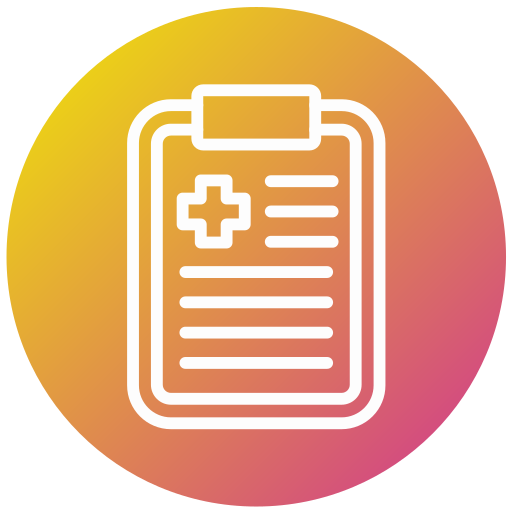 informe médico icono gratis