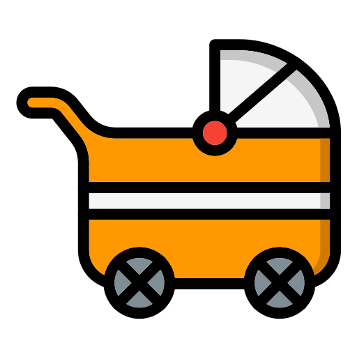 carrito de bebé icono gratis