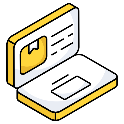 pedido en línea icono gratis