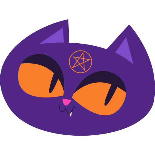 Black cat free sticker Black cat free sticker
