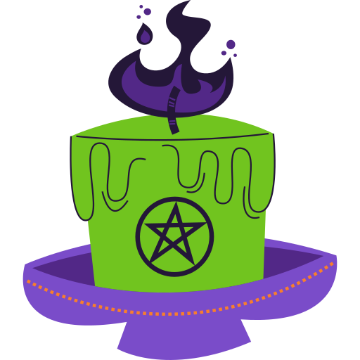 Candle Stickers - Free halloween Stickers