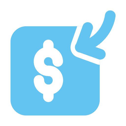 recibir dinero icono gratis
